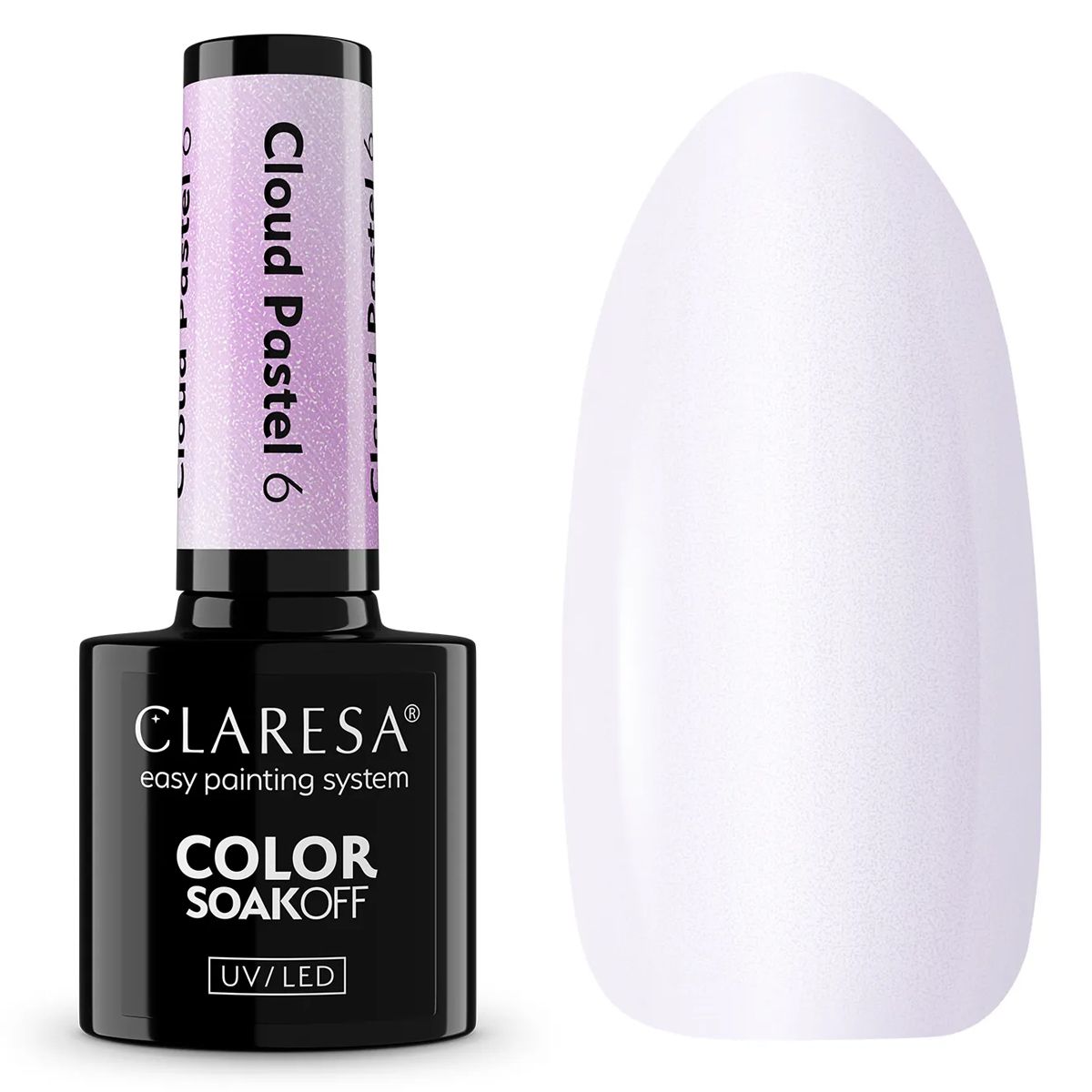 Claresa Lakier Żelowy UV LED 5ml Chmura Pastel 6