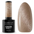 Claresa lakier hybrydowy uv led 5ml nude blask - kocie oko jasnobrązowy