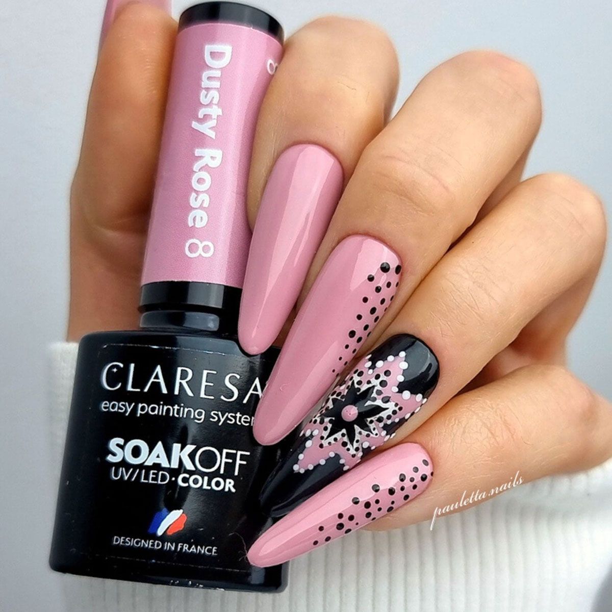 Claresa Lakier Żelowy UV LED 5ml Dusty Rose 8