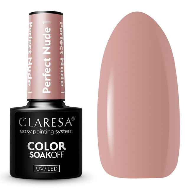 Claresa Lakier Żelowy UV LED 5ml Perfect Nude 1