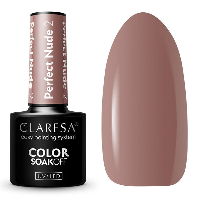 Claresa Lakier Żelowy UV LED 5ml Perfect Nude 2