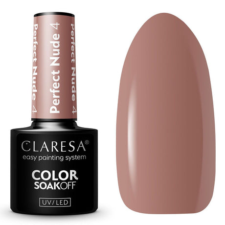 Claresa Lakier Żelowy UV LED 5ml Perfect Nude 4