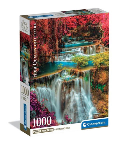 Puzzle Clementoni 1000 elementów kolorowe tajskie wodospady