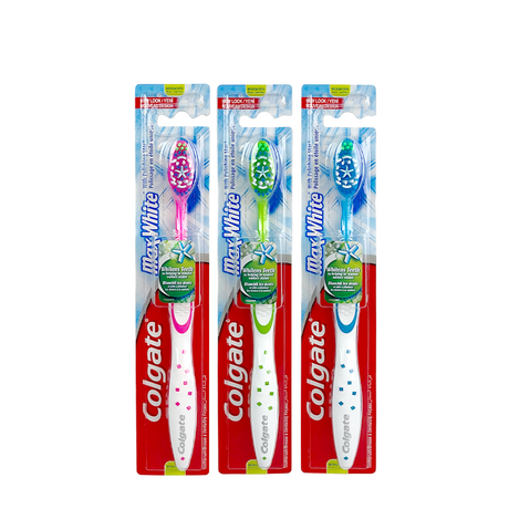 Colgate szczoteczka do zębów max biała średnia