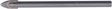 Wiertło do szkła Connex 8,0 mm (100 mm) białe - cox970908