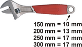 Klucz angielski Connex 250mm (10'') - cox550110