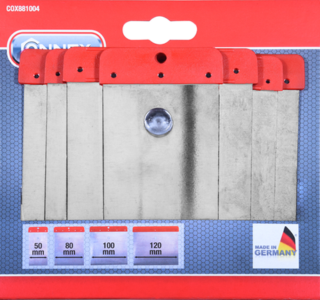 Zestaw japońskich szpatułek metalowych Connex, 4 sztuki - cox881004