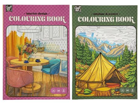 Craft id kleurboek a4 24 bladzijdes 2 assorti