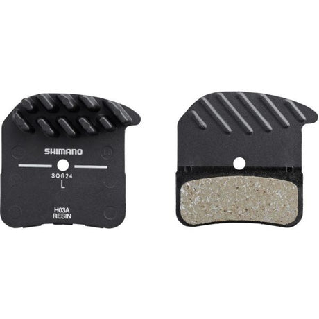 Zestaw klocków hamulcowych Shimano h03c z żywicy z żeberkami chłodzącymi