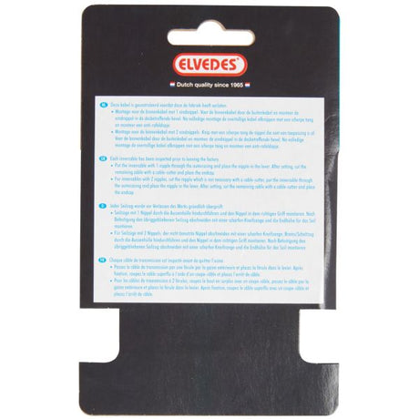 Elvedes REM Binnenkabel 2250 mm stal nierdzewna V-N-Nippel 6412 27RVS-49