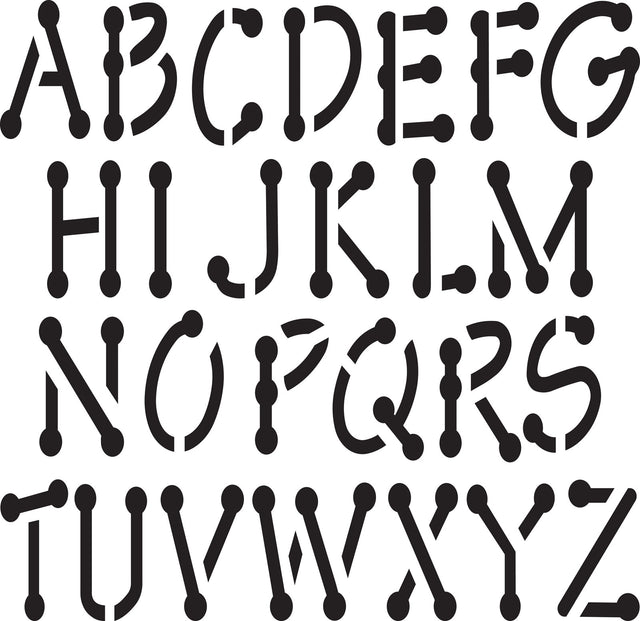 Delta • szablon mania x1 alfabet 9cm.