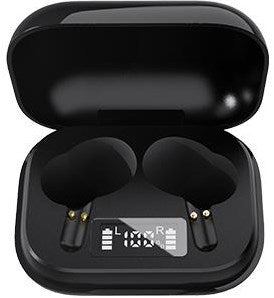 Bezprzewodowe słuchawki douszne Enzo Denver Bluetooth + etui ładujące czarne – 7120850