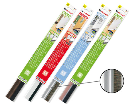 Szczotka do drzwi Fix-o-moll premium samoprzylepna - 1m - aluminiowa