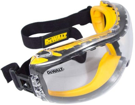 Okulary ochronne Dewalt DPG82-11D EU w komplecie. ochrona przeciwmgielna czarny żółty DIN EN 166