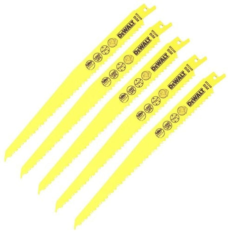 Akcesoria Dewalt brzeszczot do piły szablastej - dt2349 -bim 228x3,6-5,1mm do drewna z gwoździami (5 szt.)