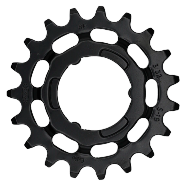 KMC Gear R Shimano 19t Chromoly Black 3 32