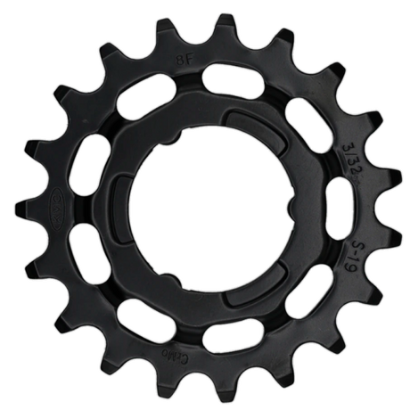 KMC Gear R Shimano 19t Chromoly Black 3 32