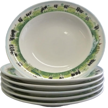 Głęboki talerz wiejski Wiebe van der Zee, pudełko 6 sztuk porcelany ø23cm