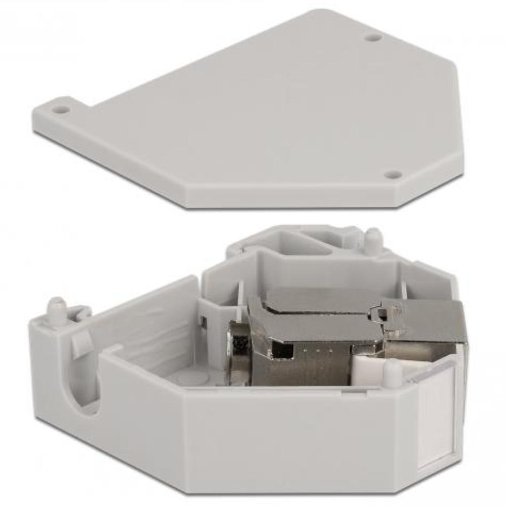 Adapter na szynę DIN z modułem Keystone