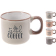 Excellent houseware beker aardewerk 90ml beker aardewerk 90ml