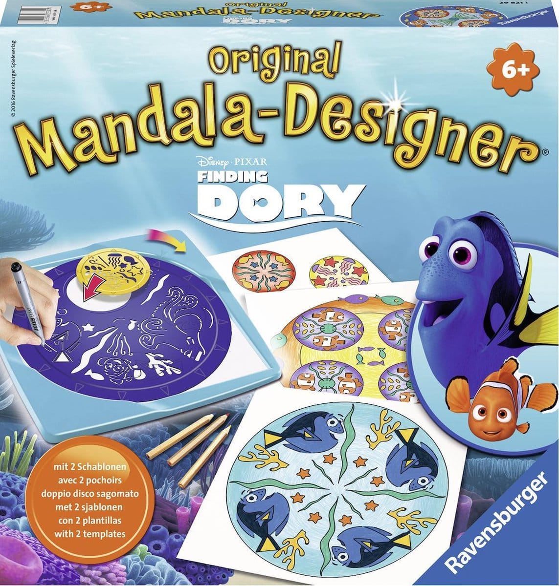 Projektant mandali Ravensburger znajduje Dory z Disneya