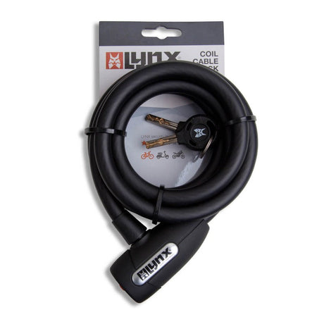 Lynx Spiral Lock Lock 180 cm Art 12 mm czarny