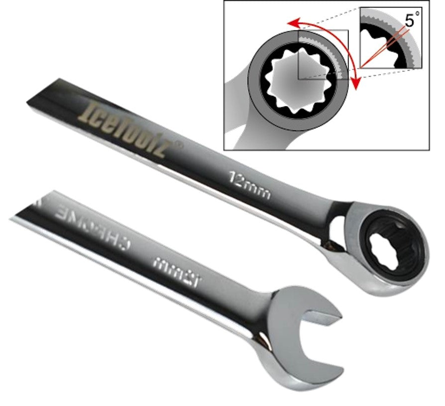 Staże grzechotnie kluczowe IceToolz 9 mm