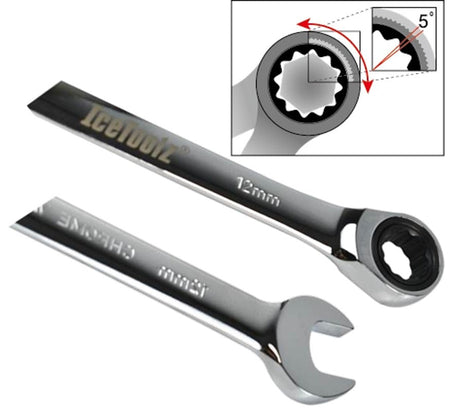 Staże grzechotnie kluczowe IceToolz 9 mm