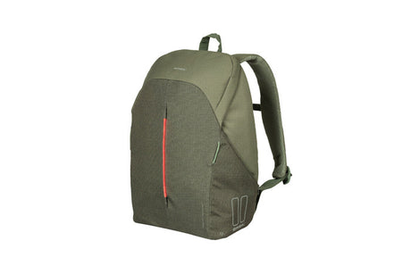 Basil B -Safe Commuter Nordlicht - Nowoczesny plecak rowerowy do rowerów elektrycznych - 18L - zielony - unisex - z oświetleniem LED