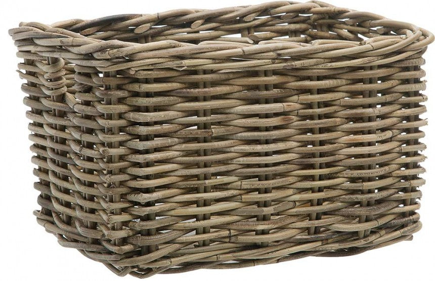 koszyk rowerowy Brisbane 23 litry 39 x 27 cm rattan szary