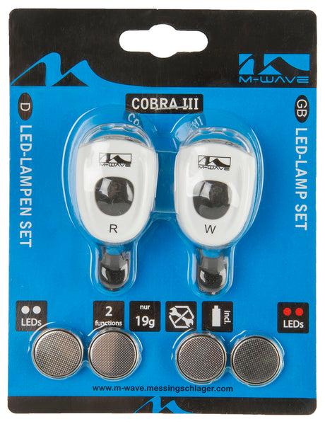 Mosiężny zestaw oświetlenia LED typu rocker mini m-wave cobra 3
