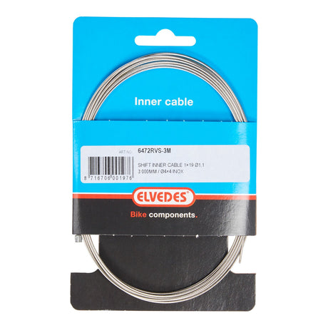 Elvedes Cable Systems bv link linka wewnętrzna elvedes 3000mm stal nierdzewna ø1.1mm złączka shimano sram (na karcie) - srebrna