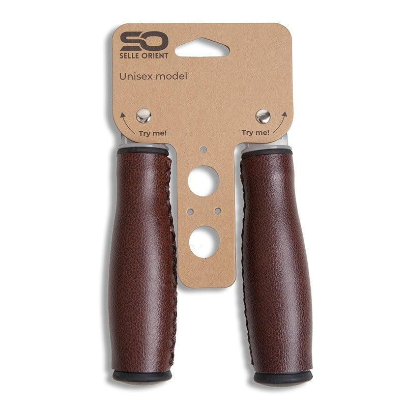 Selle Orient rowerowe rowerowe 135 mm brązowa sztuczna skóra