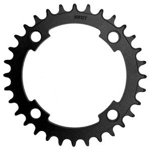 Łożysko mosiężne Tarcza do roweru elektrycznego Samox NW 38T BCD 104 mm. 1 2x3 32 i 11 128 aluminium czarne