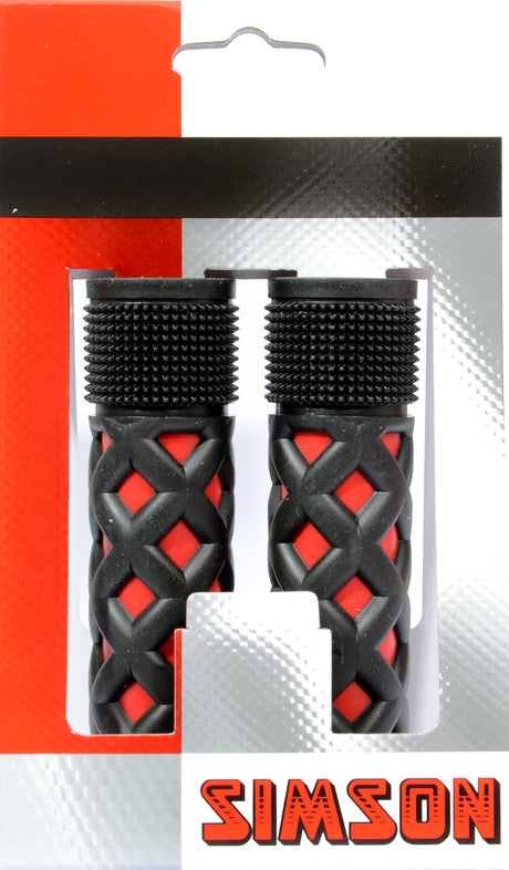 Uchwyty dzieci Simsona - Universal - Red Black - Regulble - Chwytanie