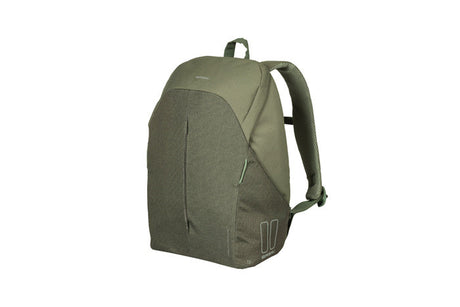 Basil B -Safe Commuter Nordlicht - Nowoczesny plecak rowerowy do rowerów elektrycznych - 18L - zielony - unisex - z oświetleniem LED