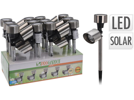 Pro ogrodowa lampa solarna mini spot LED o wysokości 24 cm