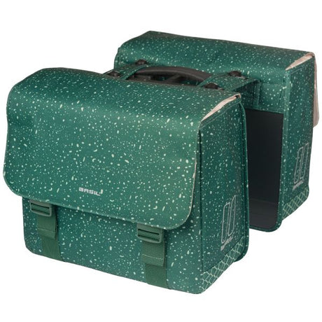 Basil podwójna torba rowerowa flair mik 35 litrów 15 x 35 x 31 cm (2x) - zielona