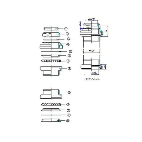 Tecora Ball Head Gazelle 22.2 34 30,0 220242
