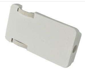Wtyczka uziemiona Enzo EDM, kątowa, płaska, biała - 6141350