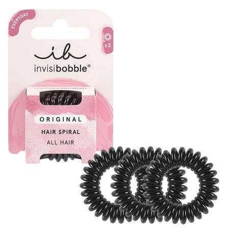 Invisibobble oryginalne prawdziwe czarne 3 sztuki