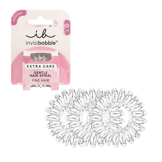 Invisibobble Extra Care Delikatne, krystalicznie czyste, 3 sztuki