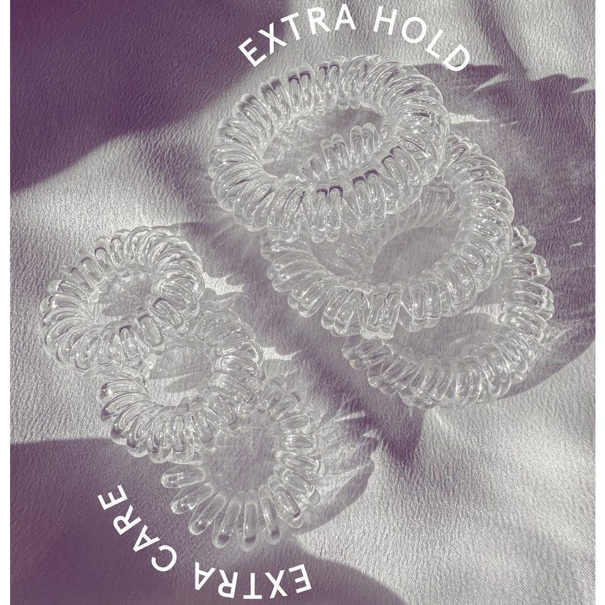Invisibobble Extra Hold krystalicznie czyste, 3 sztuki