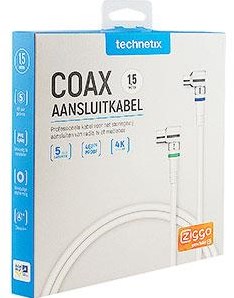 Enzo technetics kabel koncentryczny 1,5 m, kompletna wtyczka kątowa - 2075010
