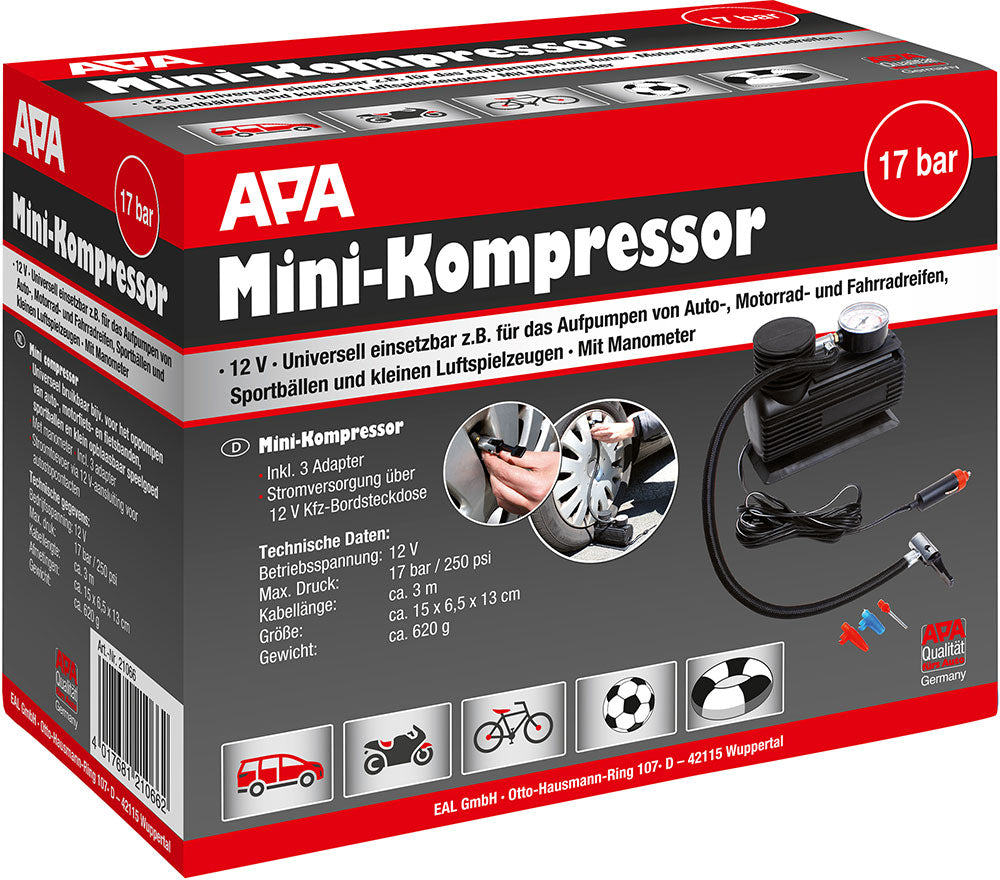 Minikompresor Eufab 12v 17bar