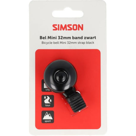 Mocowanie z elastyczną opaską Simson Bell mini 32 mm w kolorze czarnym