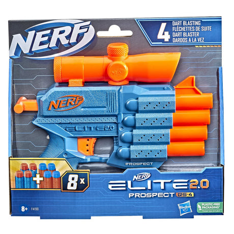 Hasbro Nerf Elite Prospect QS4 zawiera 8 rzutek