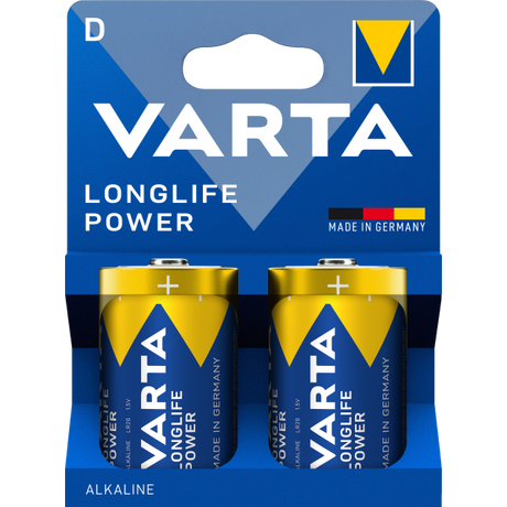 Akumulator Varta Longlife Power - monofoniczny akumulator o dużej energii, 2-częściowy blis longlife