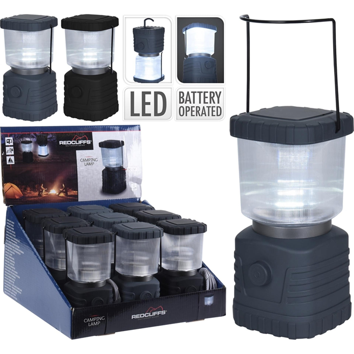 Lampa kempingowa Redcliffs LED stojąca 16cm