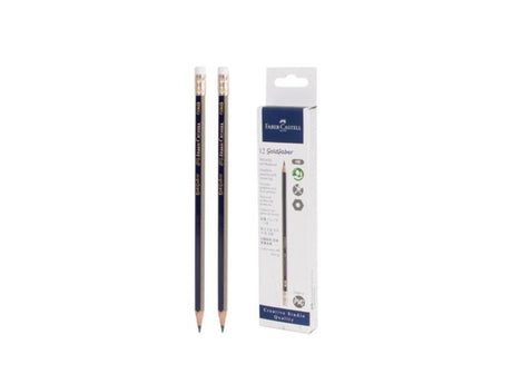 Ołówek Kangaro faber-castell goldfaber hb z pudełkiem na gumki, 12 sztuk